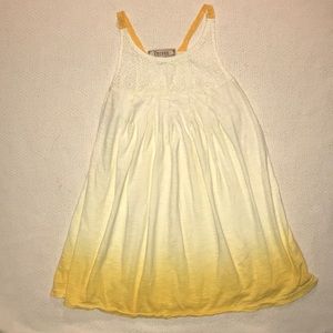 Decree White and Yellow Long Tank Size M